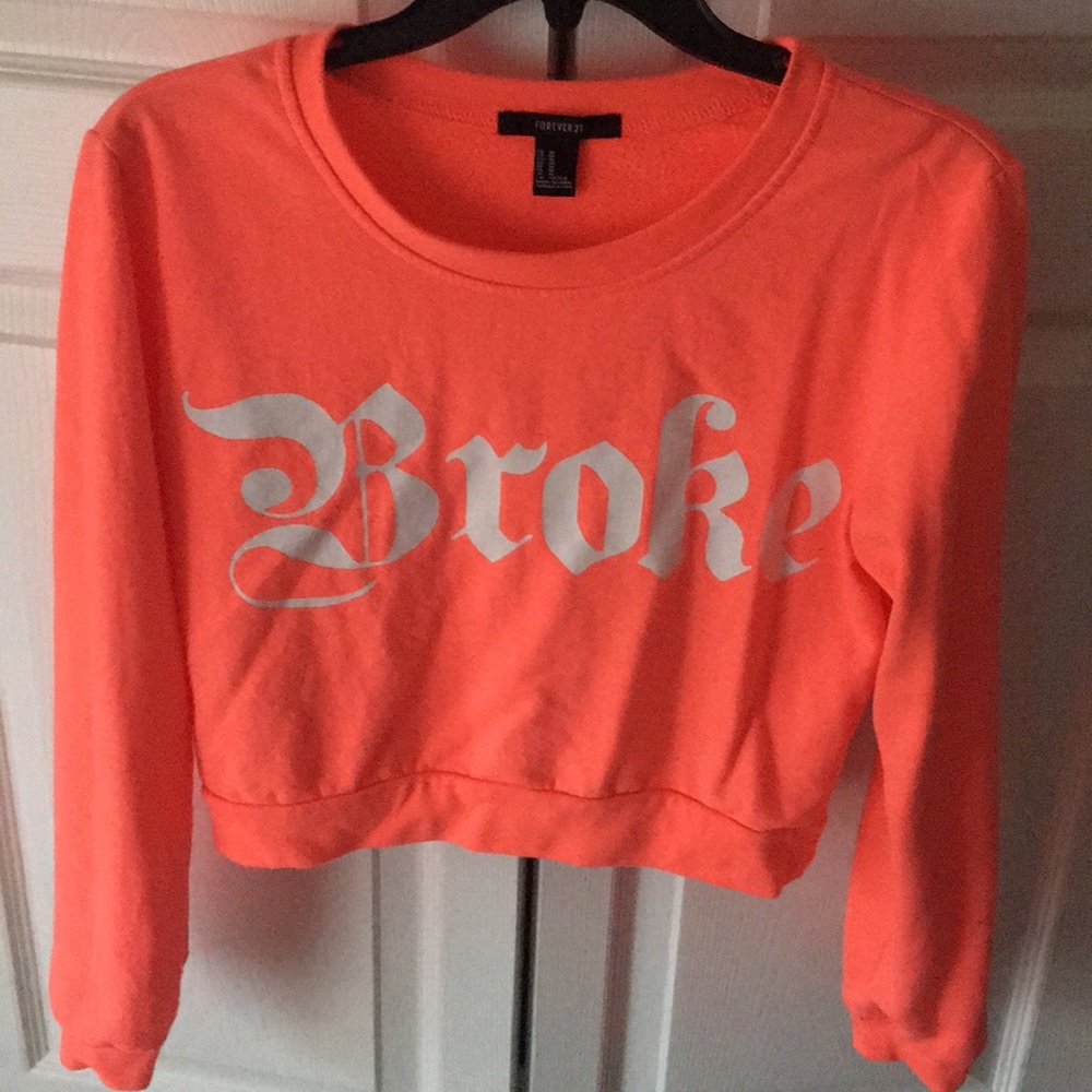 Peach 🍑 Cropped long sleeve Top